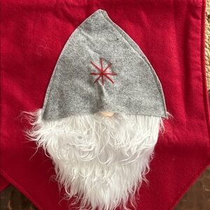 “NEW” Festive Red Table Runner with Santa /gnome Design
